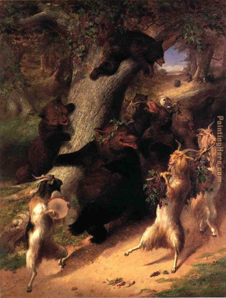 The March of Selenus painting - William Holbrook Beard The March of Selenus art painting